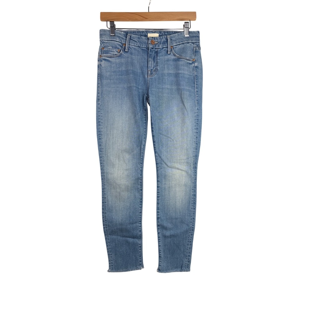 Mother Looker Ankle Fray Jeans size 25 Blue